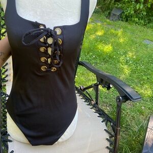 Rue 21 corset top one piece swim suit-Size M but fits like a L